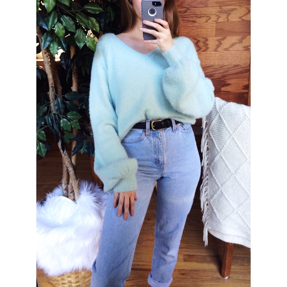 Sweaters - 🌿 Cozy Mint Ultra Soft Textured Crop Sweater 🌿